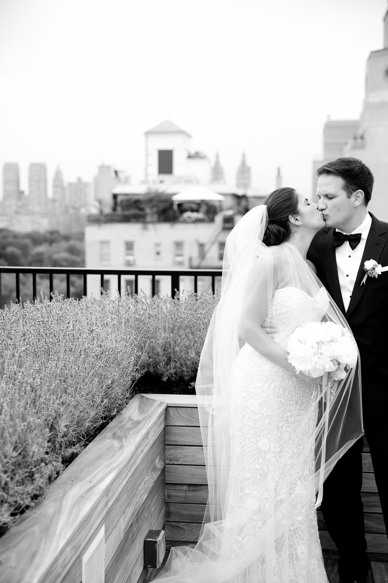 Rooftop Wedding with a View of the New York City Skyline