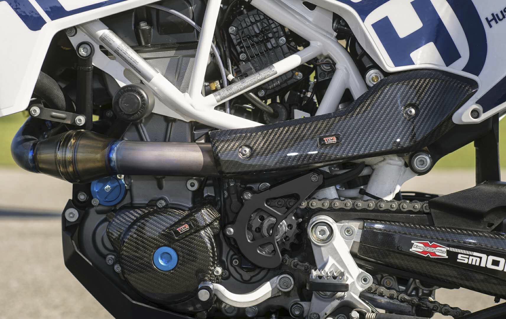 Tekmo header pipe powerbomb Husqvarna 701 KTM 690 SM Performance