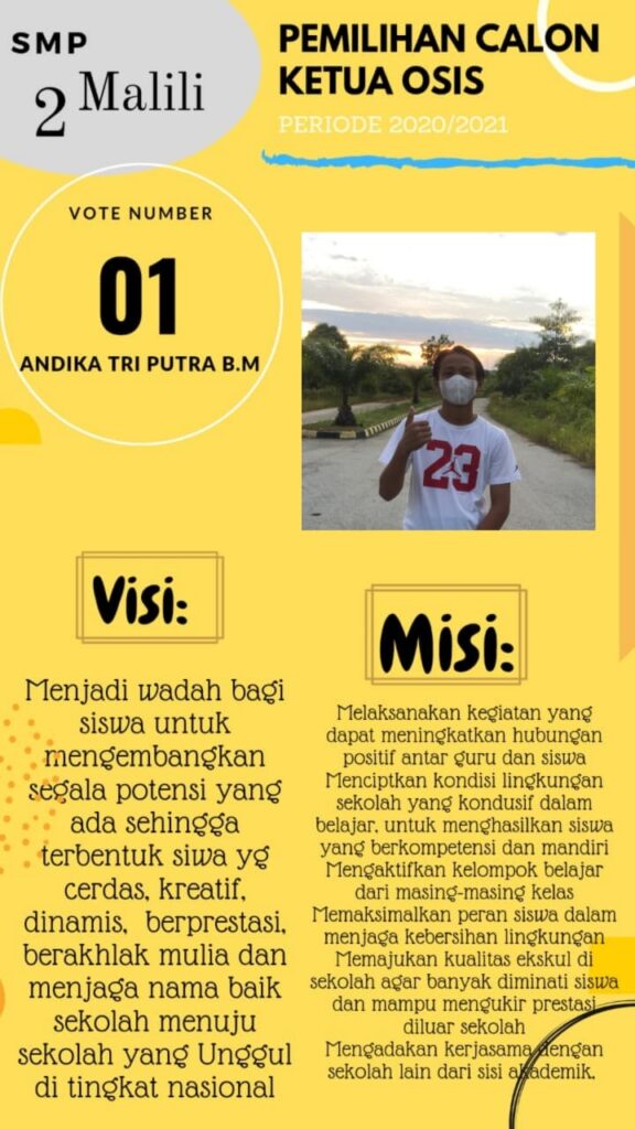 PEMILIHAN KETUA OSIS SMPN 2 MALILI