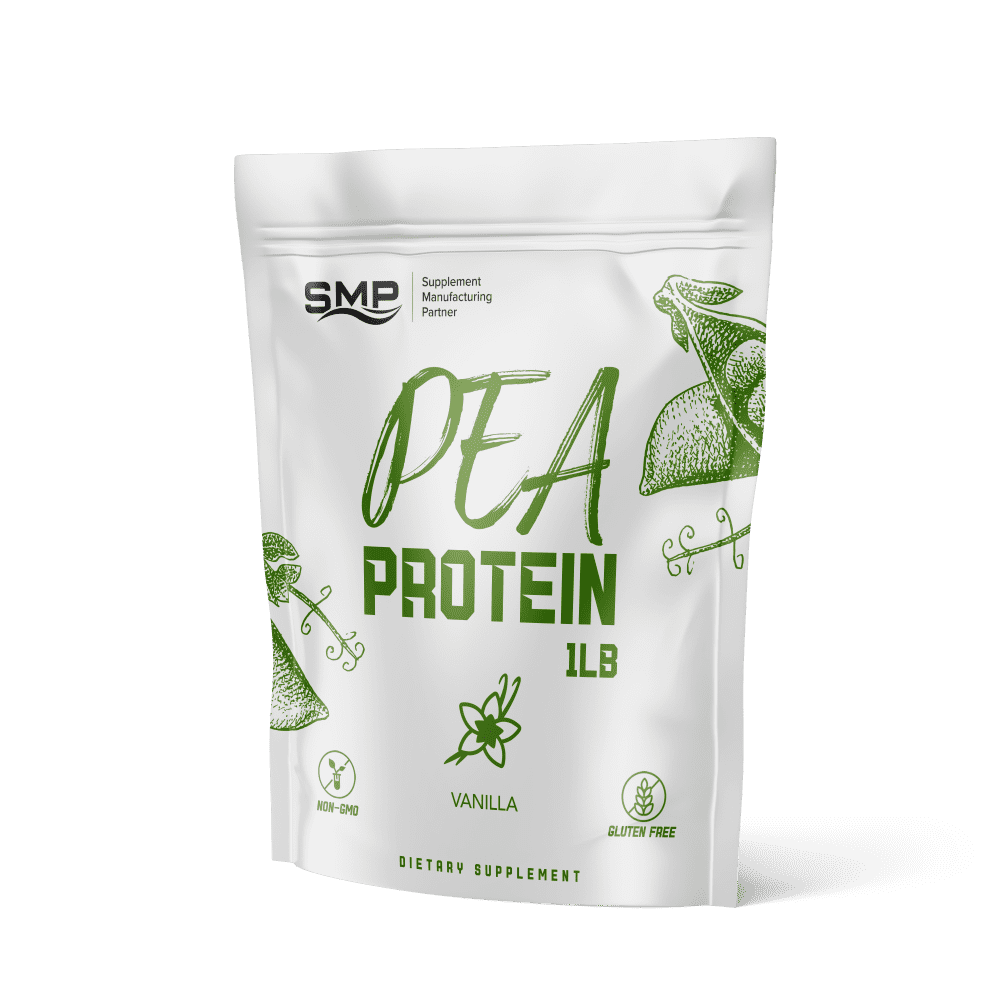 Private Label Vanilla Flavored Pea Protein 1lb NonGMO GlutenFree