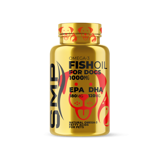 Private Label Fish Oil For Dogs 1,000mg w/ EPA & DHA SMP Nutra
