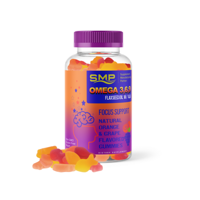 Private Label Kids Omega 3,6,9 Gummies Teen & Child Focus Support