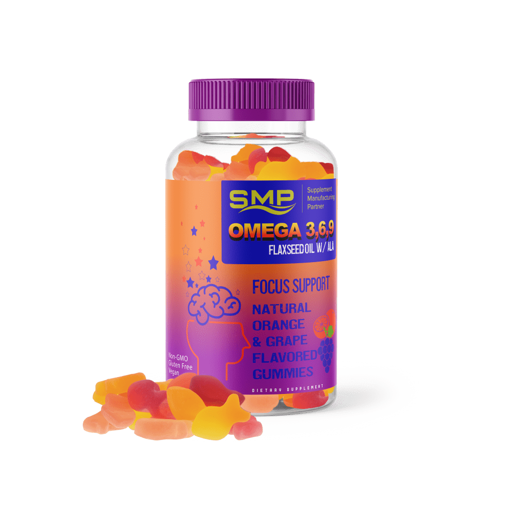 Private Label Kids Omega 3,6,9 Gummies Teen & Child Focus Support