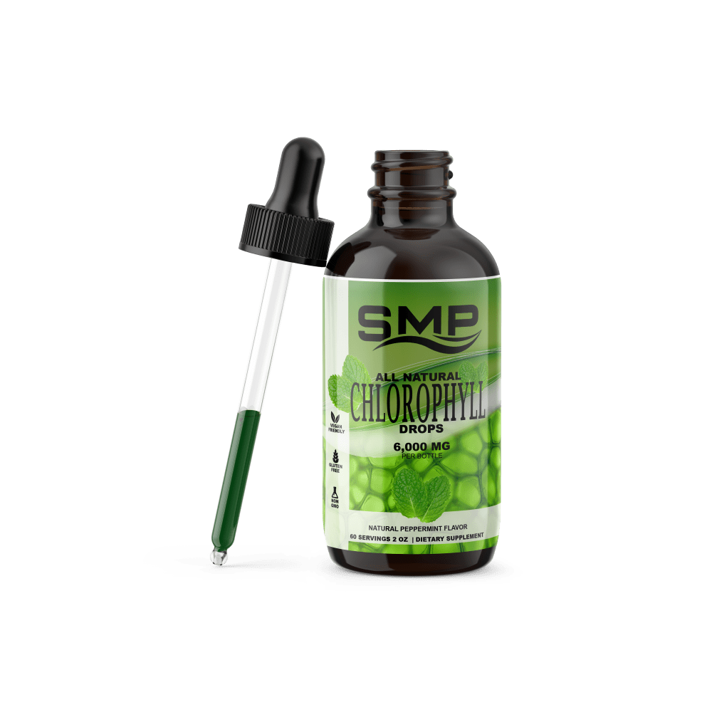 Private Label AllNatural Liquid Chlorophyll Drops Peppermint Flavor