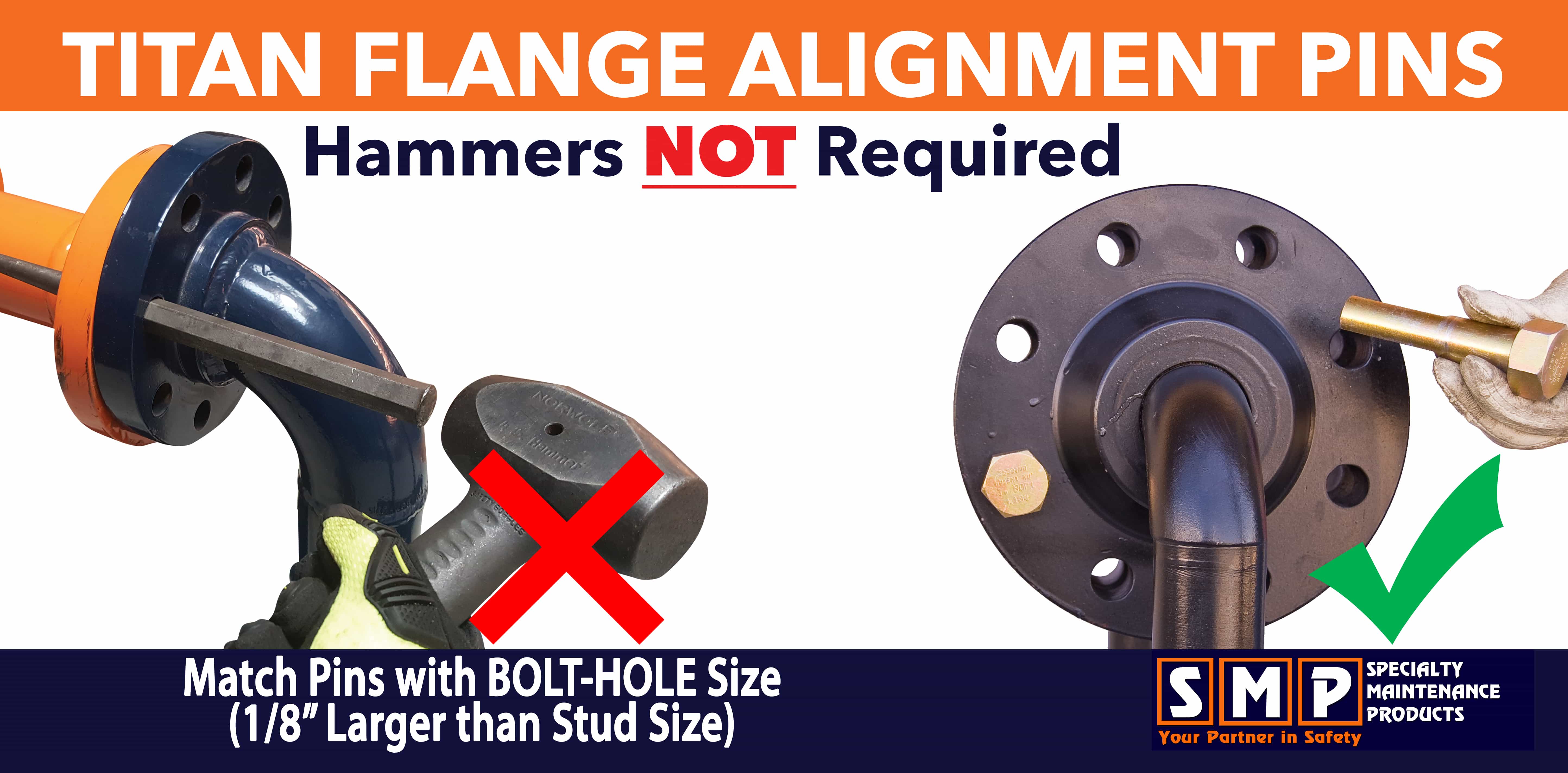 PETOL FLANGE ALIGNMENT PINS - SMP Tools