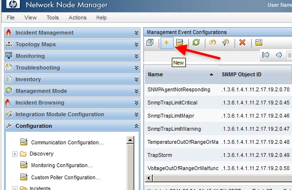Configure SMS alerts for HP Network Node Manager