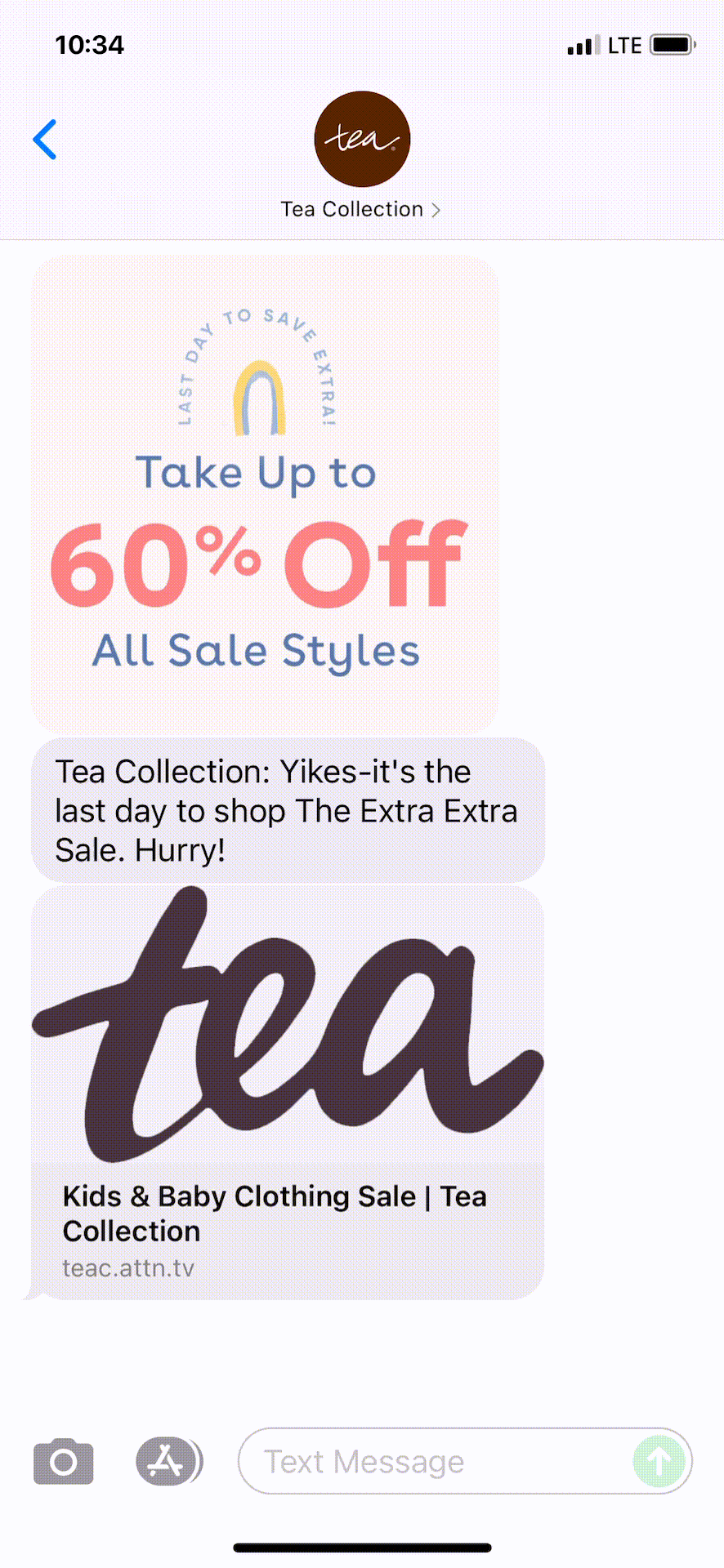 TeaCollectionTextMessageMarketingExample06.13.2021 SMS Archives