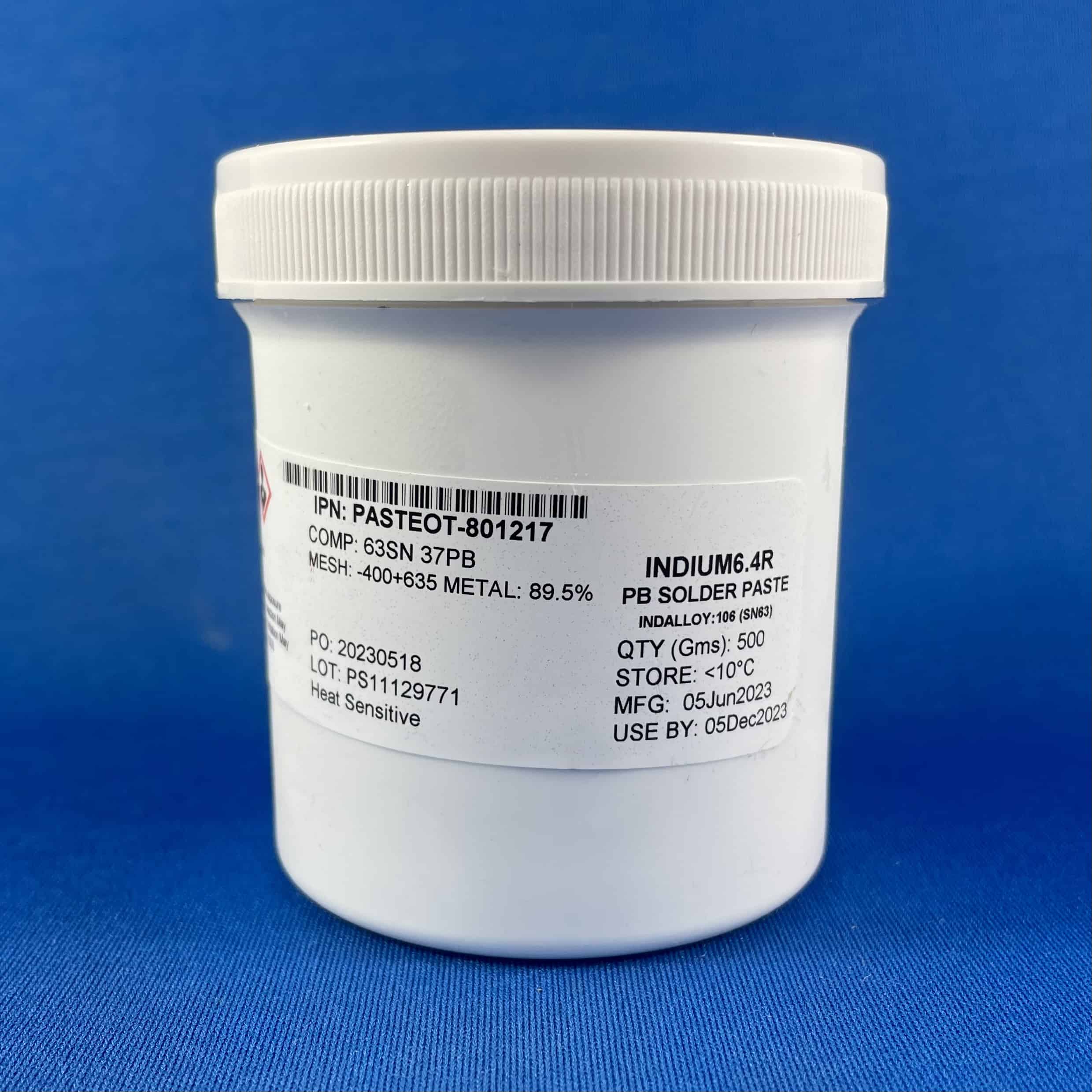Indium 6.4R SN63/PB37 Solder Paste Solder Paste & Products
