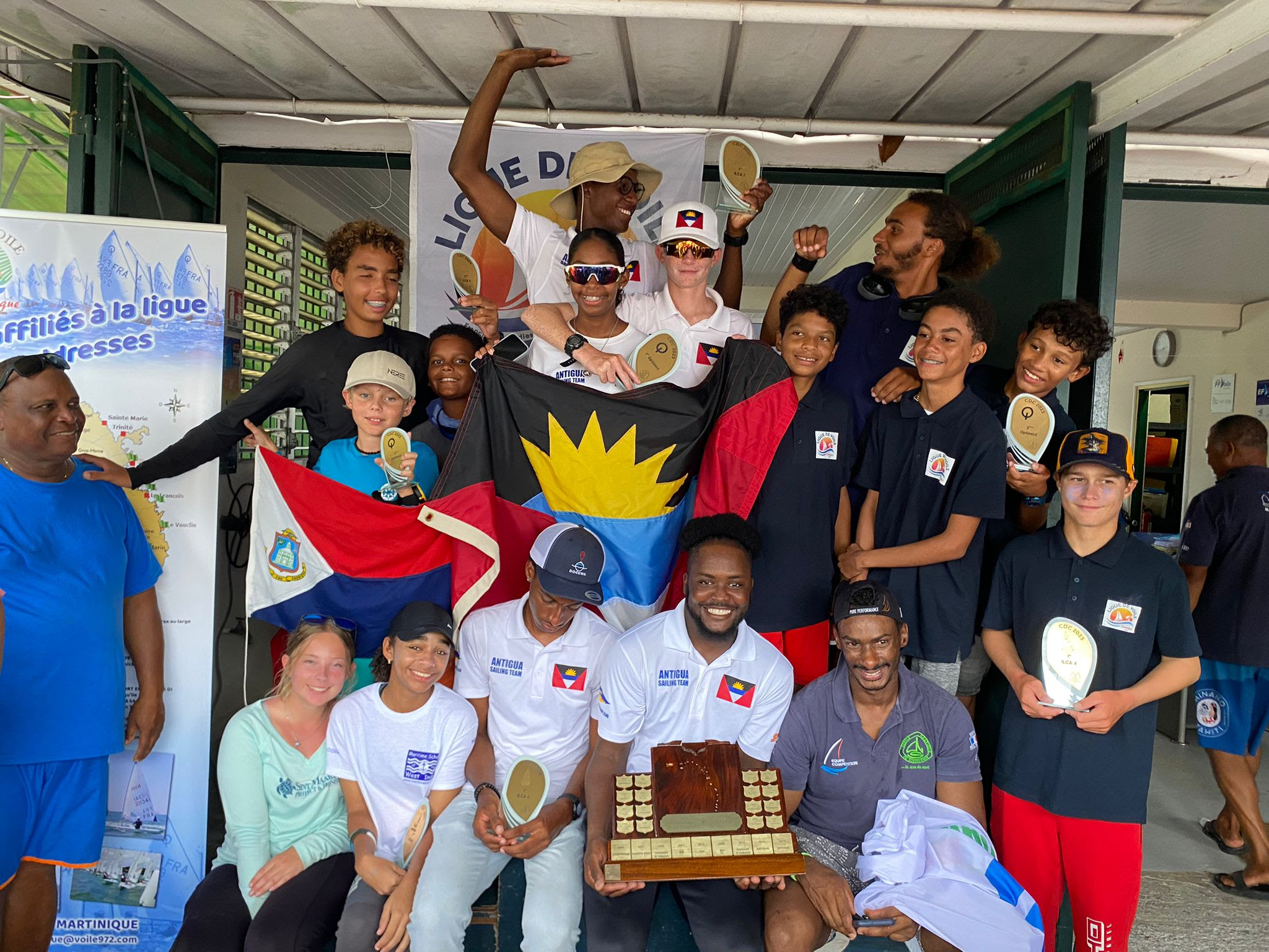 Sailing Team SXM competes in the 2023 Caribbean Dinghy Championships