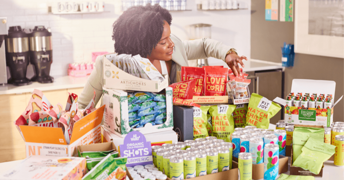 Your Team Back Restocking Office Pantry Snacks