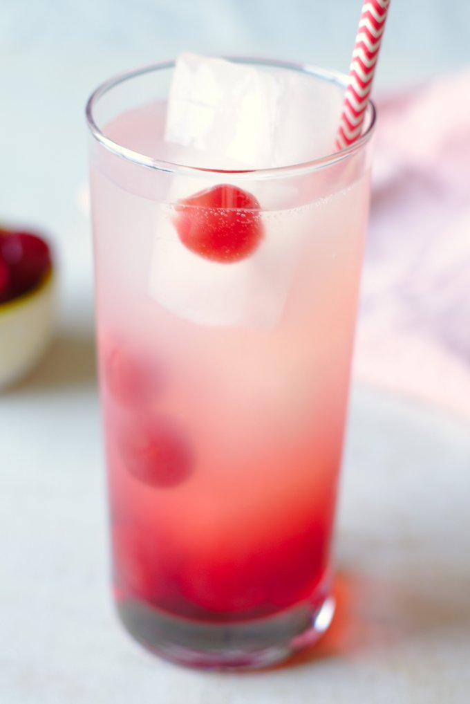 Cherry Lemonade Cocktail Snacks and Sips