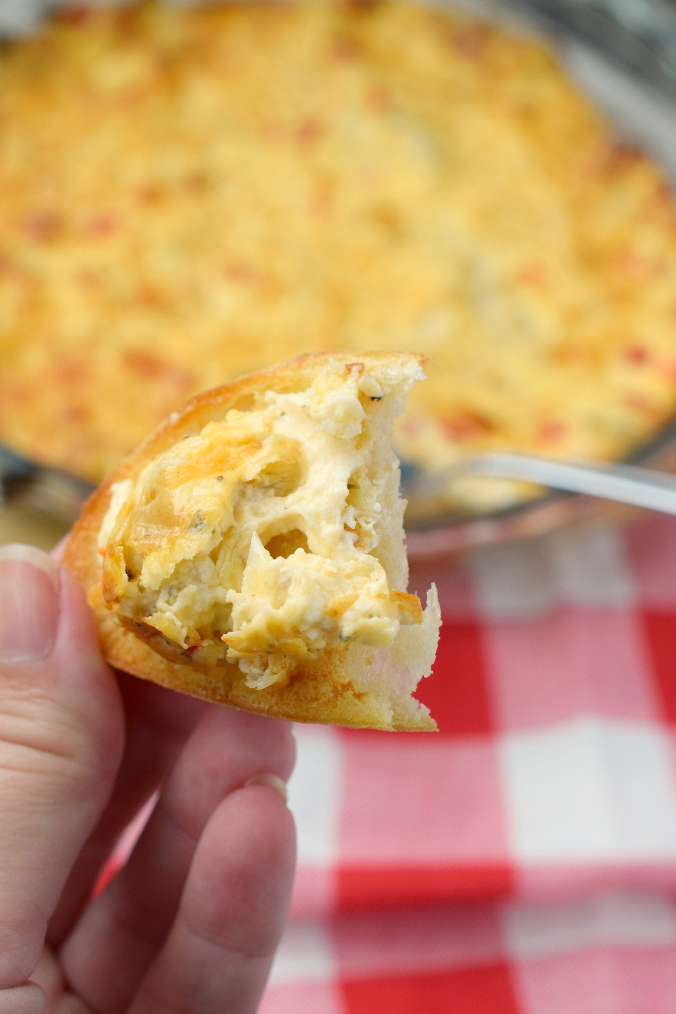 Baked Feta & Artichoke Cheese Dip Snacks and Sips