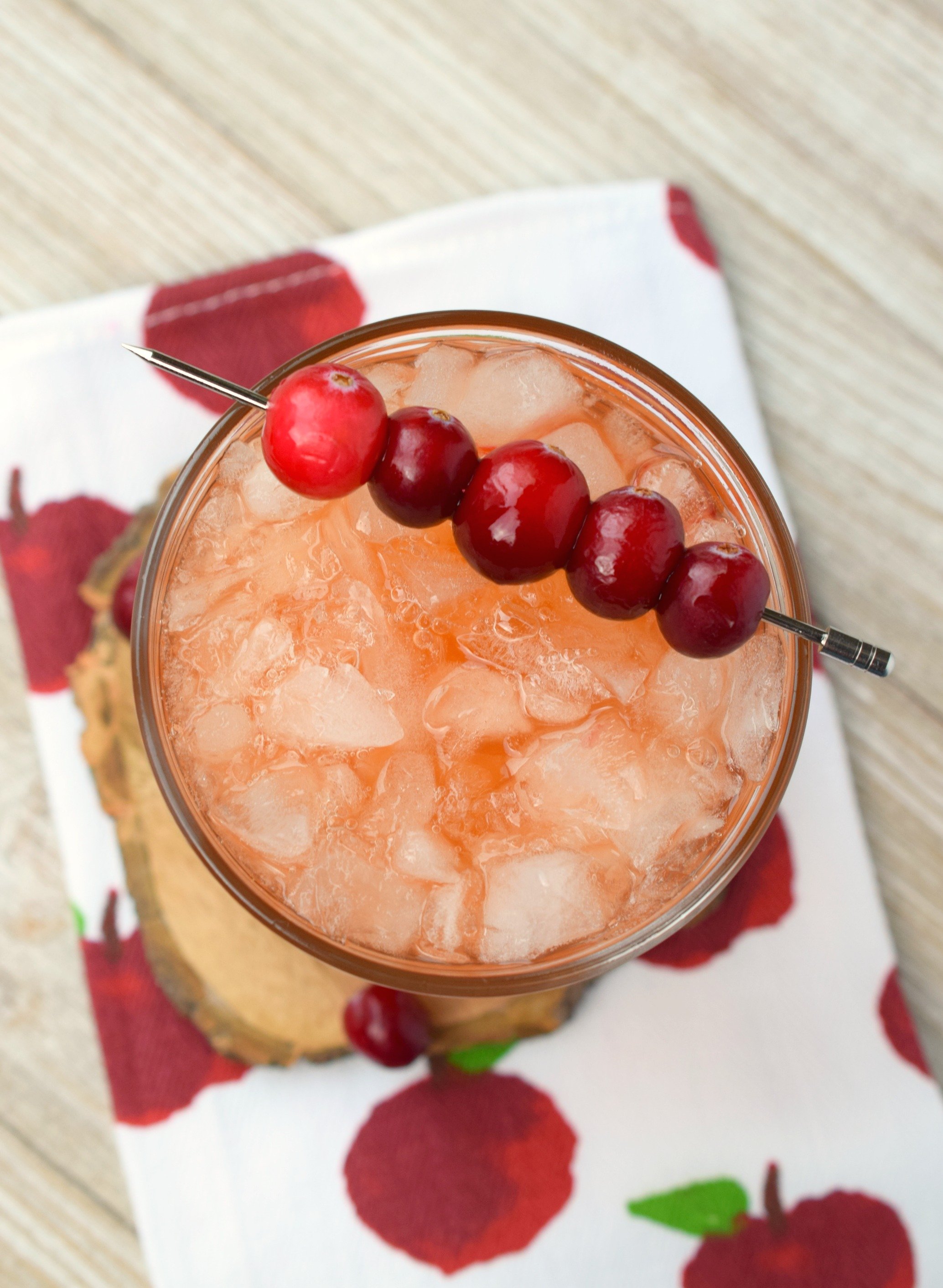 Cranberry Whiskey Apple Cider Cocktail Snacks and Sips