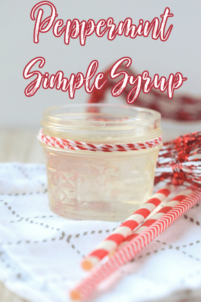 Peppermint Simple Syrup Snacks and Sips