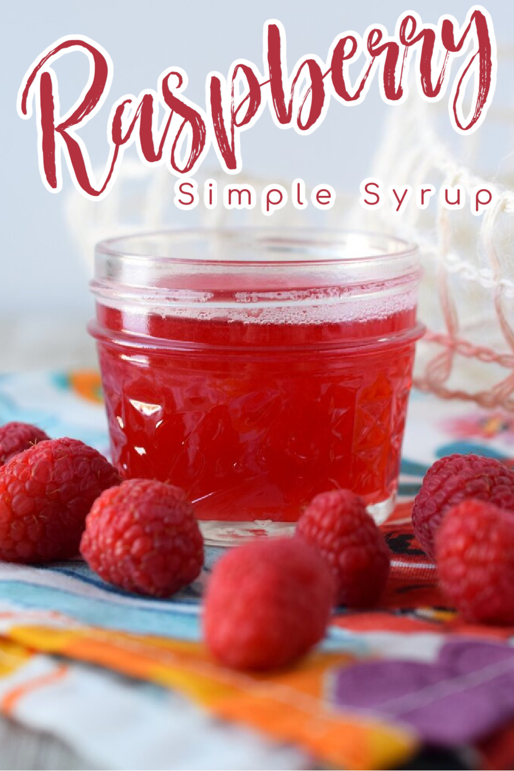 Raspberry Simple Syrup Snacks and Sips
