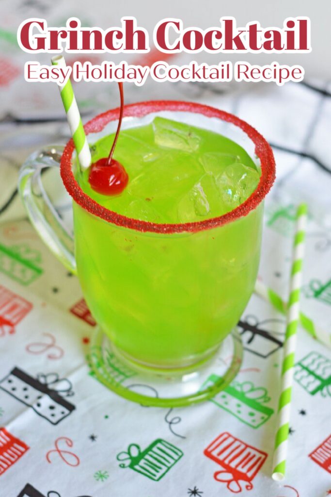 Grinch Cocktail Snacks and Sips