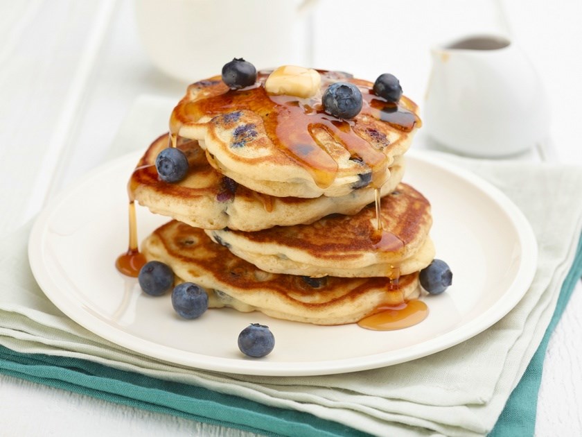 Deliciosos Pancakes de avena y frutas