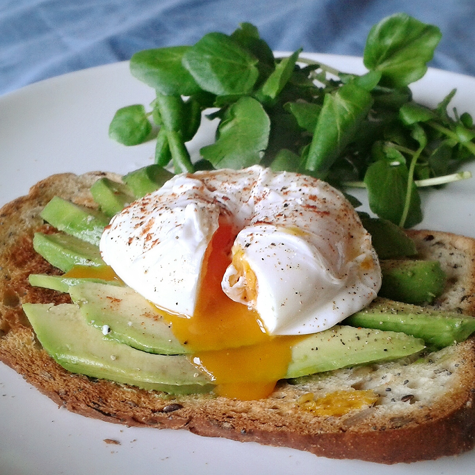 Avocado and Poached Egg on Gluten Free Sourdough Toast snacktothefuture