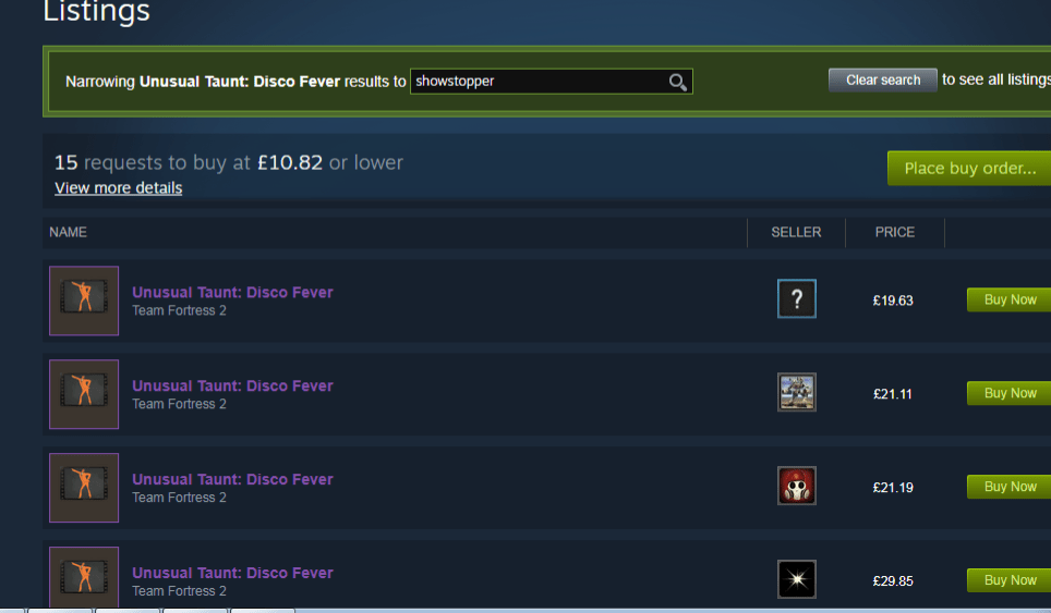 Showstopper Taunt Disco Fever backpack.tf