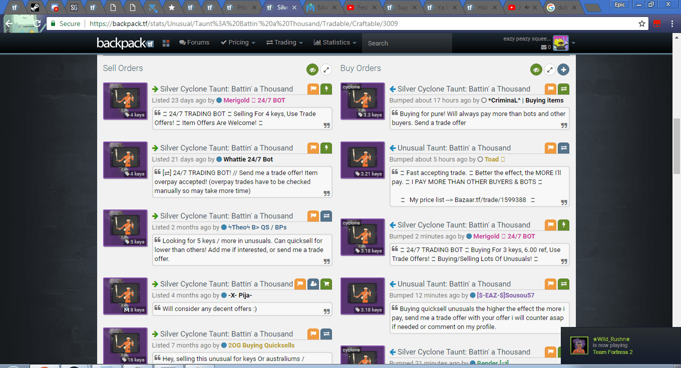 Silver Cyclone Taunt Battin' a Thousand backpack.tf