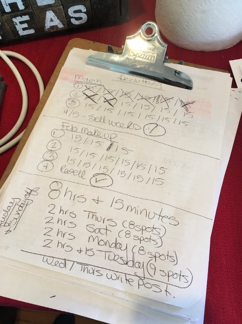 Decluttering session 8 Snail Pace Transformations