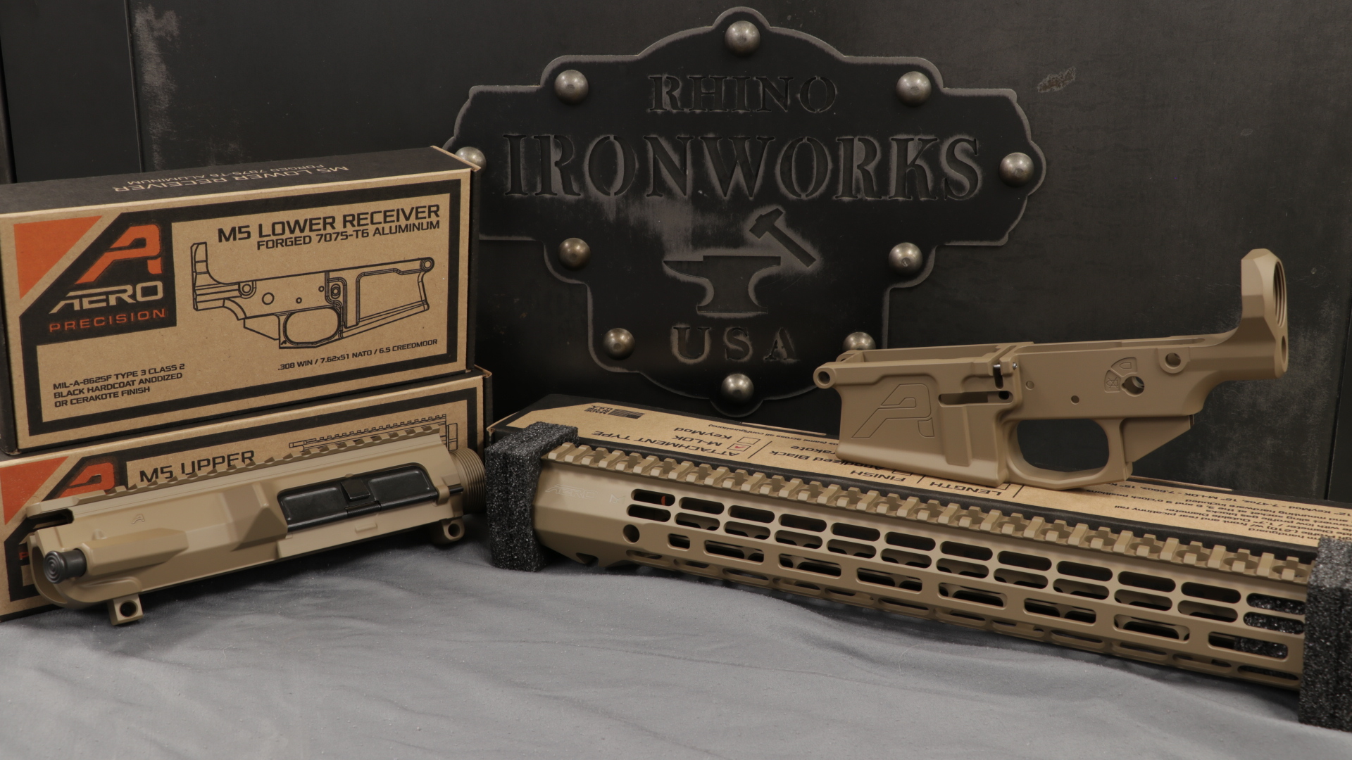 Aero Precision M5 ROne FDE Builder Set! M5 Lower, M5 Assembled Upper