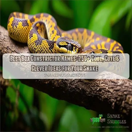 Best Boa Constrictor Names 250+ Cool, Cute & Clever Ideas for Your Snake