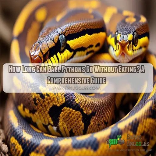 How Long Can Ball Pythons Go Without Eating? A Comprehensive Guide