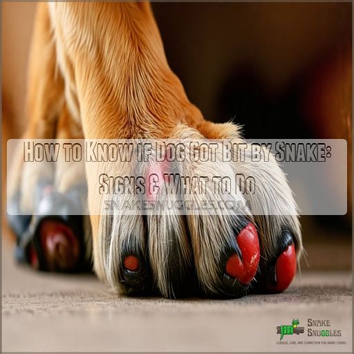 How to Know if Dog Got Bit by Snake Signs & What to Do