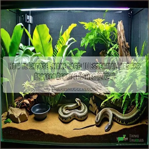 How to Choose Snake Cage 10 Essential Tips for Perfect Reptile Homes