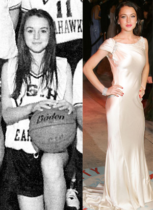 Lindsay Lohan Then And Now