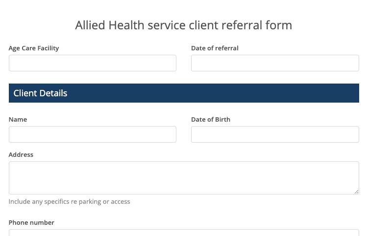 Online form templates for NDIS Snapforms Australia