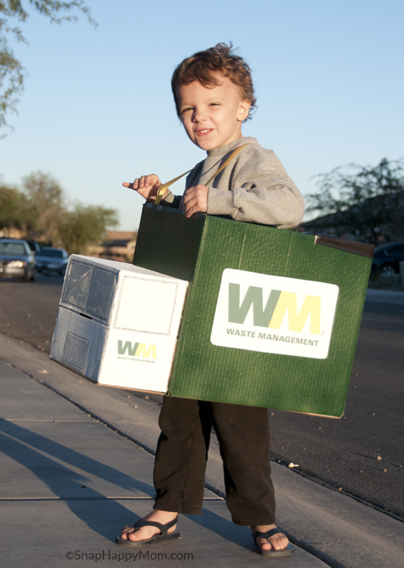 Our Family Halloween Costumes Waste Management! 2013 Snap Happy Mom