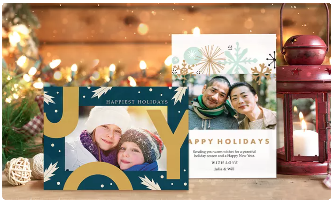 Affordable Photo Christmas Cards How to send Holiday Cards for under 1/each, including postage! Snap