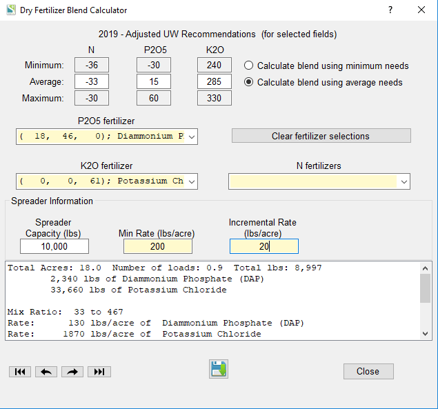 Fertilizer Blend Calculator