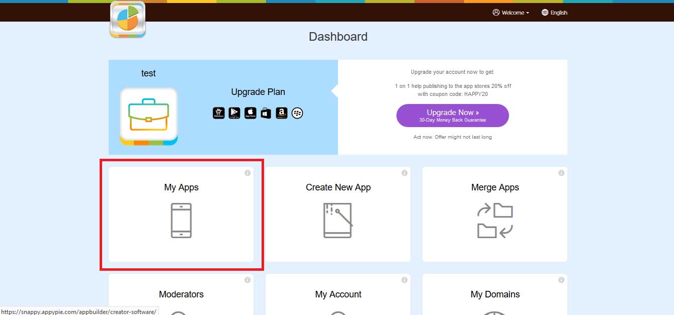Step 2 Go to My Apps