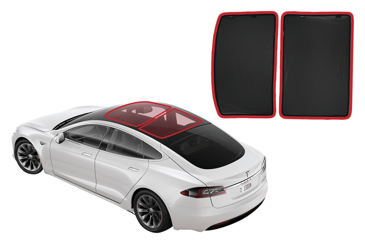 Tesla Model S Sunshades Perfect Fit Guaranteed Snap Shades