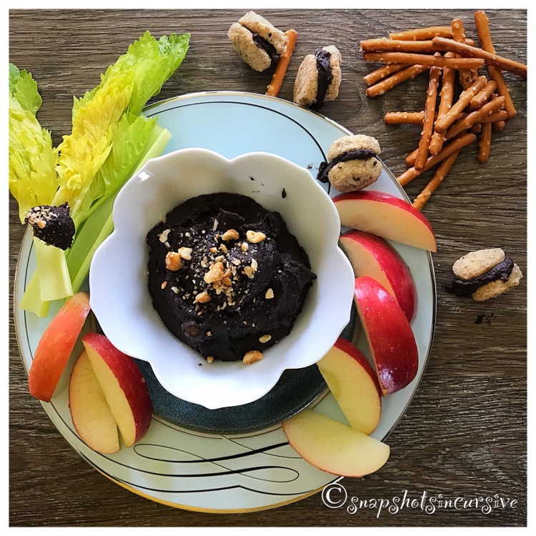 Peanut Butter Chocolate Hummus snapshotsincursive