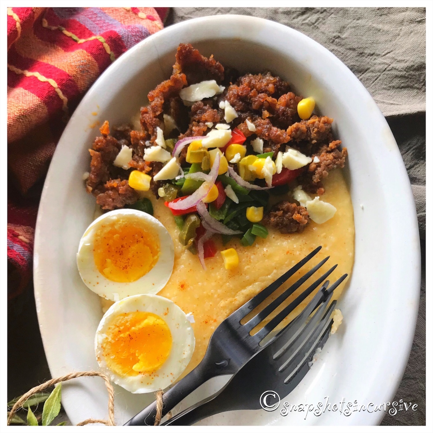 Umami Bomb Chorizo Grits snapshotsincursive