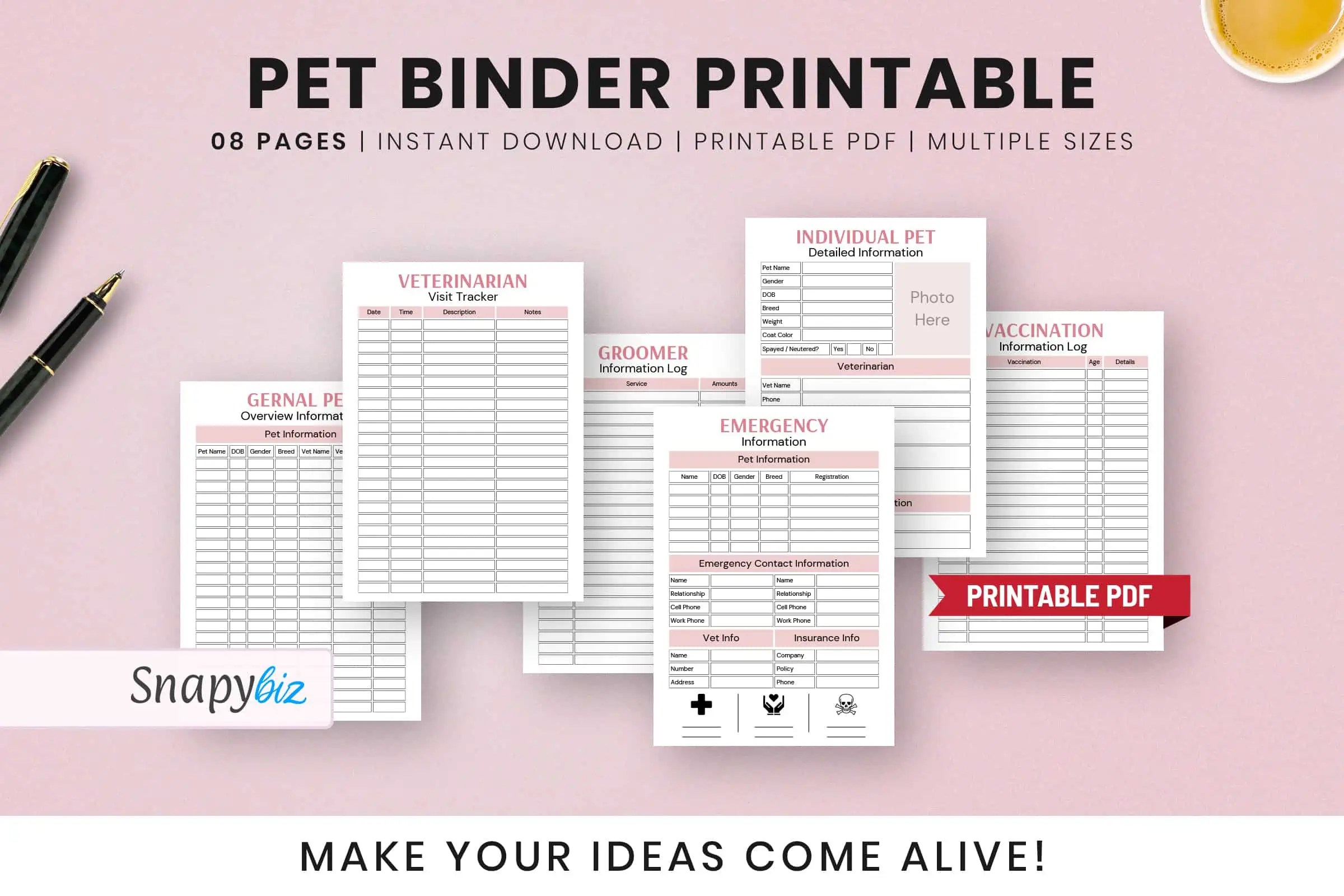 Free Pet Binder Printable Free Pet Binder Printable