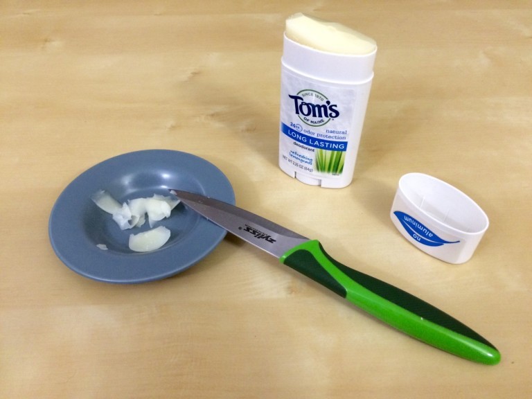 How to shrink your deodorant to the size of a chapstick tube Snarky Nomad