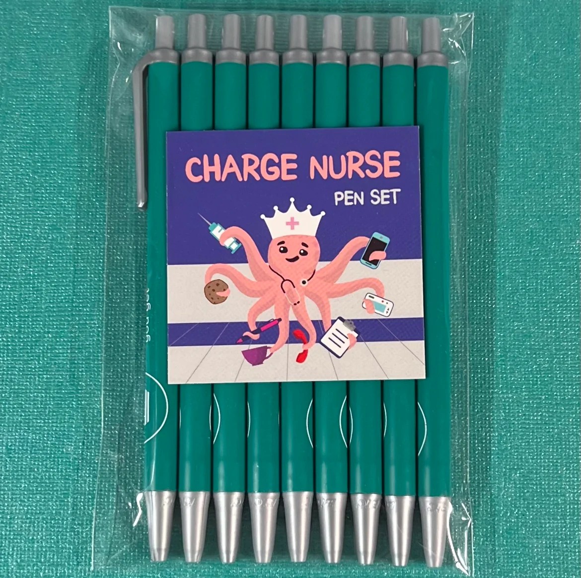 Snarky Pens Charge Nurse Set of 9 Pens snarkynurses