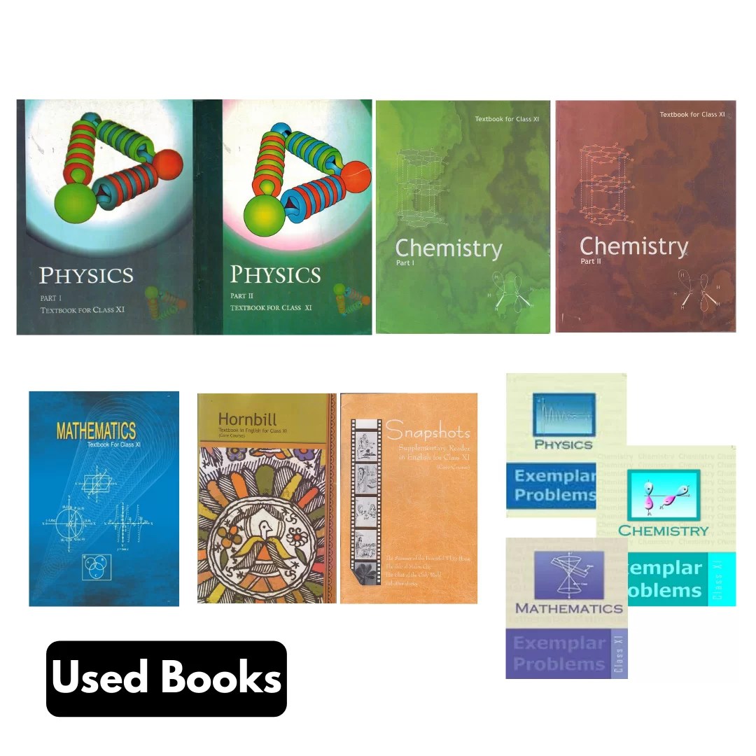 Class 11th NCERT + Exemplar Books Set English (PCM) Second Hand Books