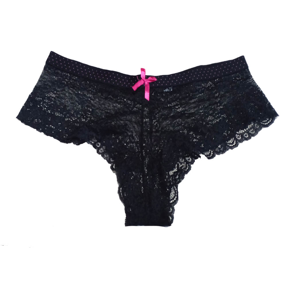 Rouying See Through Lace Black Hipster