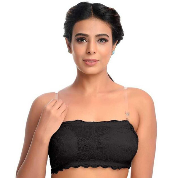 Padded Lace tube bra Clearance sale India 80 OFF