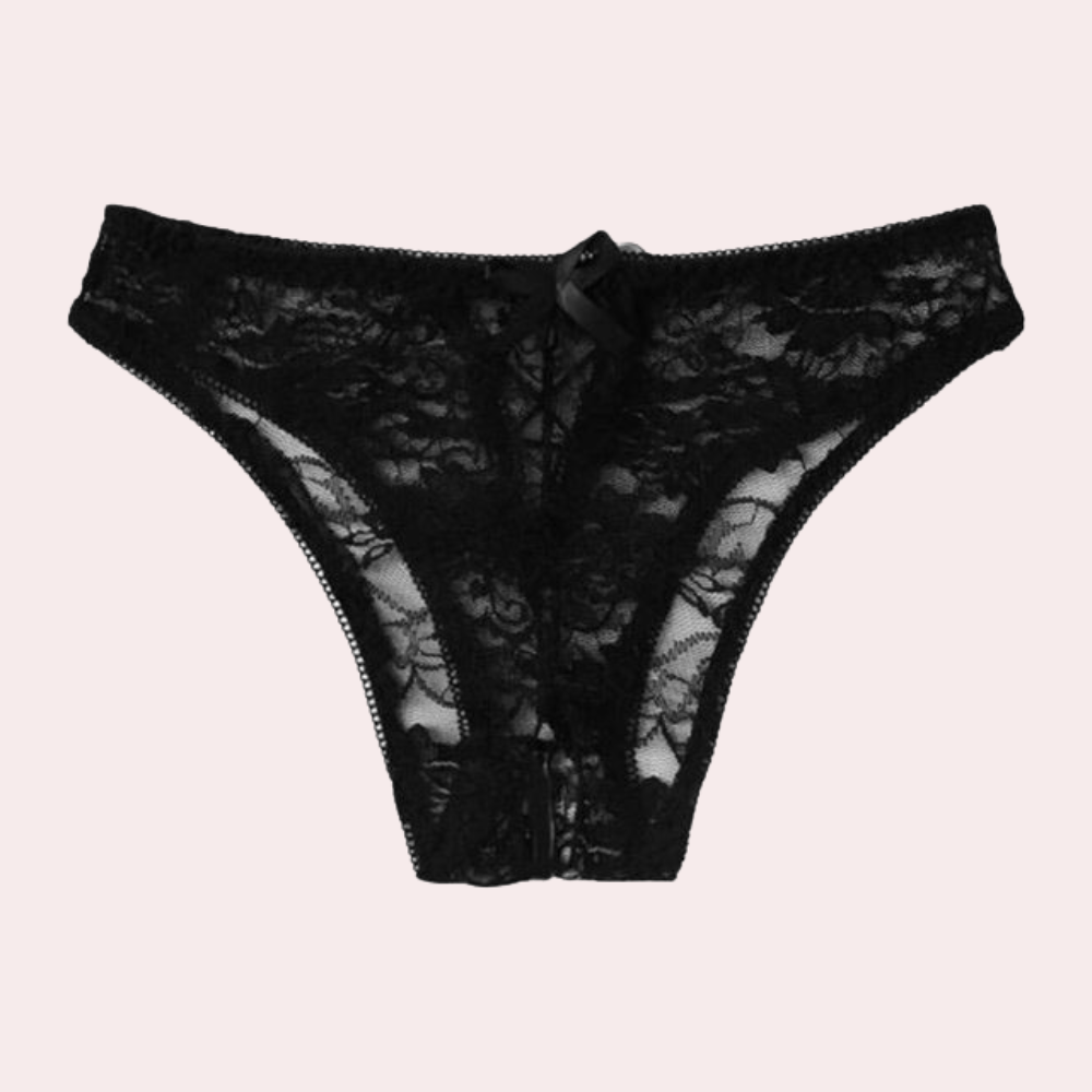 2 Pack Sexy Floral Lace Crotchless panty - Snazzyway Dropshipping