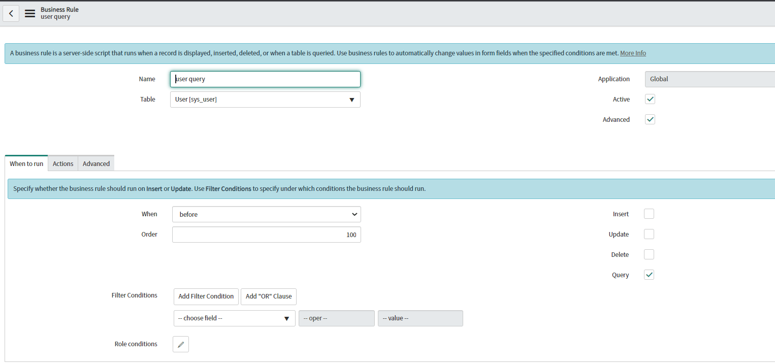 SN Business Rule Interview Questions