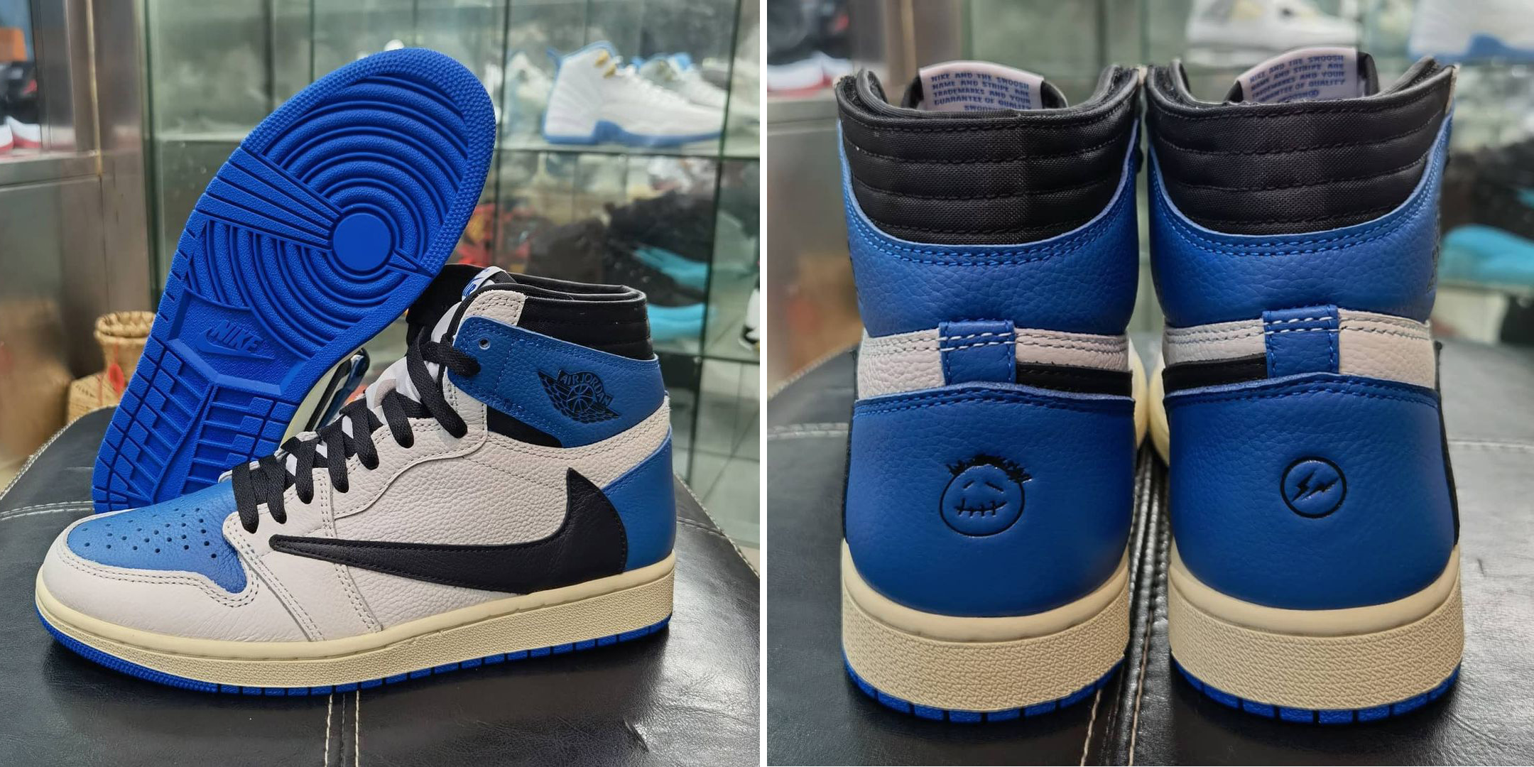 Travis Scott x Fragment x Air Jordan 1 High Military Blue