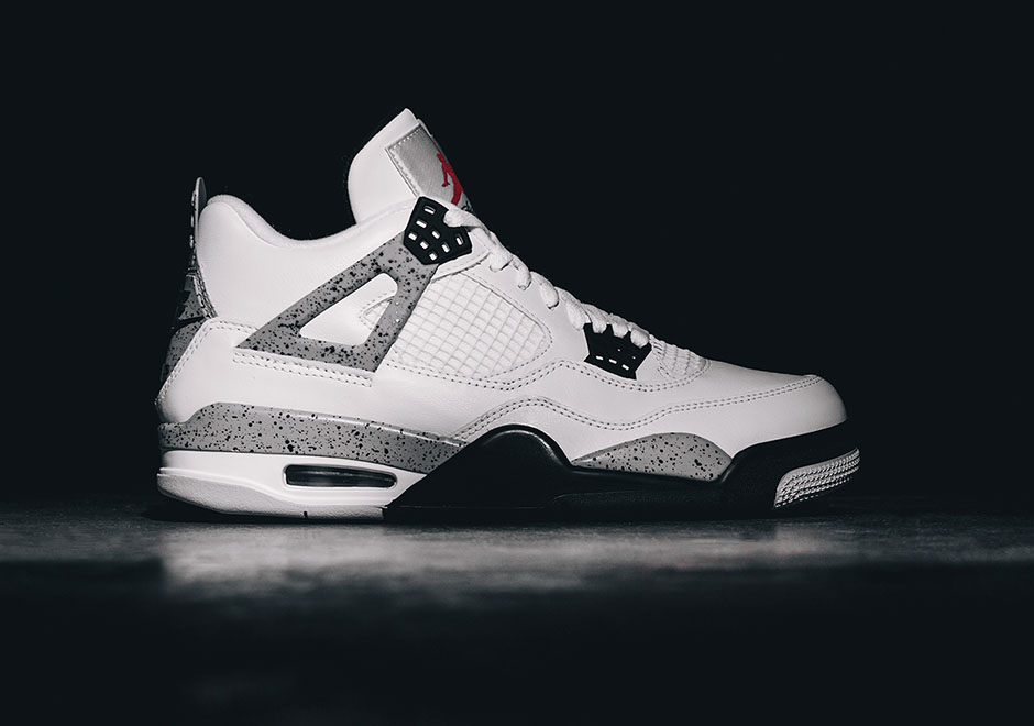 White Cement Air Jordan 4 OG Restock Sneaker Bar Detroit