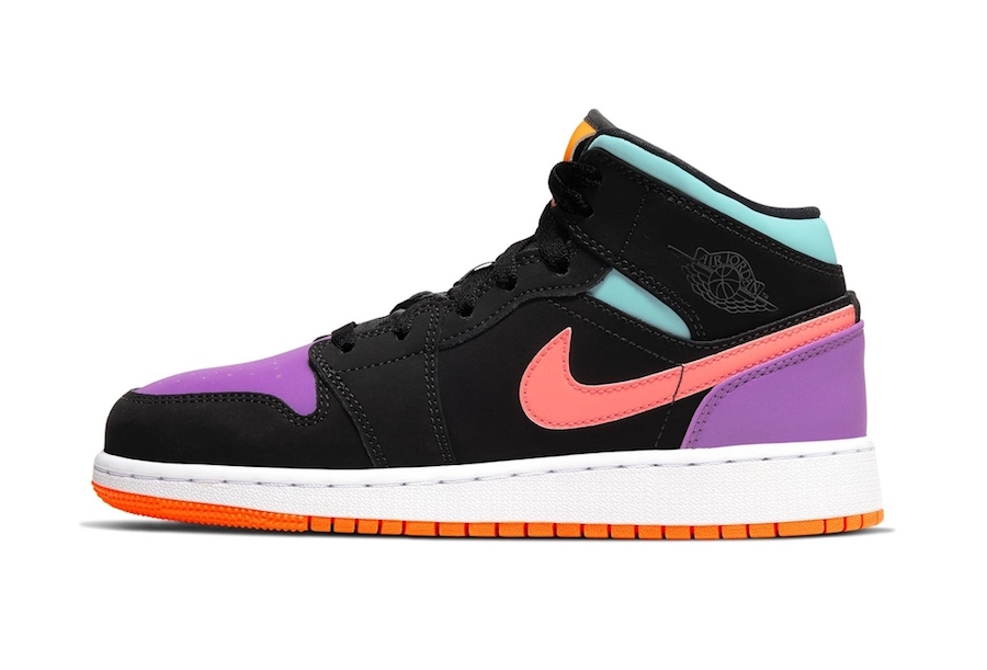 Air Jordan 1 Mid MultiColor GS Release Date Sneaker Bar Detroit